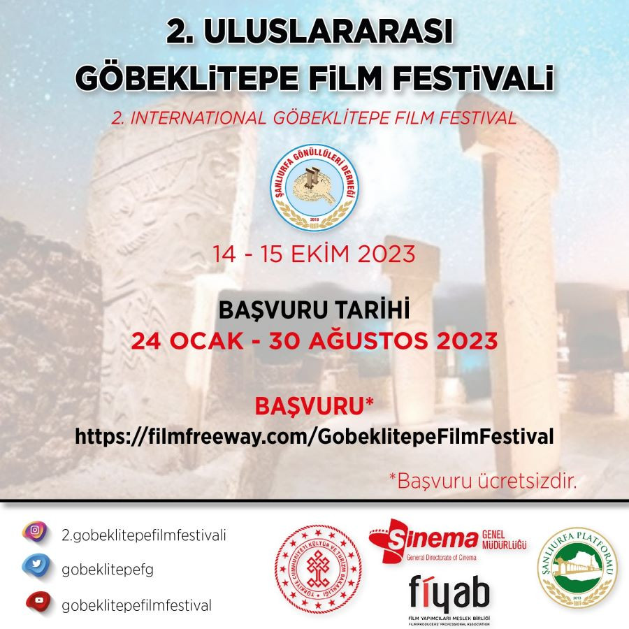 2. Uluslararası Göbeklitepe Film Festivali Şanlıurfa’da film tutkunları ile buluşuyor