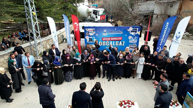 Ankara Kahramankazan'da doğalgaz her eve ulaşıyor