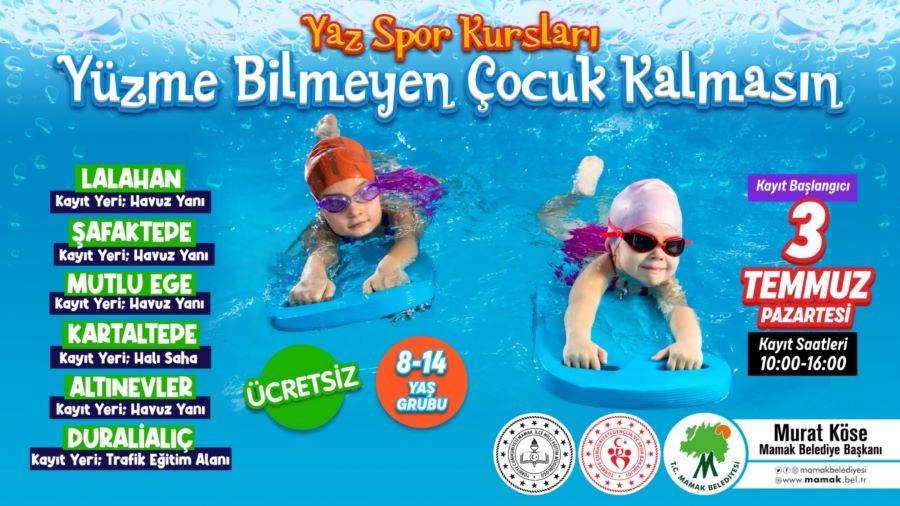 Başkan Murat Köse: “Bu Yaz da Yüzme Bilmeyen Binlerce Çocuk Yüzme Öğrenecek”