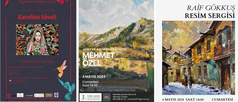 Emin Antik Sanat Merkezi’nde 3 sergi birden açılıyor