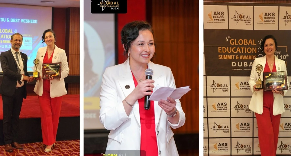 Eskişehirli &ouml;ğretmene k&uuml;resel &ouml;d&uuml;l