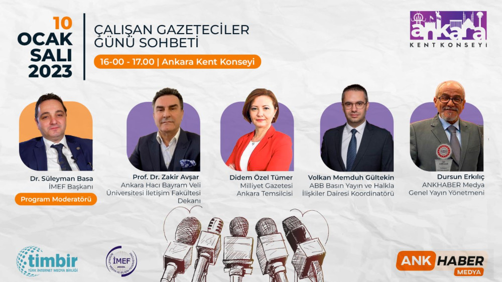 Gazeteciler, Ankara Kent Konseyi’nde ‘Gazeteciler Günü’nü konuşacak
