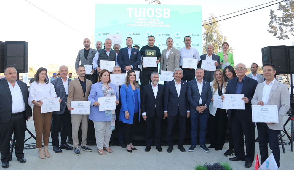 Mersin Tarsus Tarımsal Ürün İşleme İhtisas Organize Sanayi Bölgesi’nde tahsis belgesi heyecanı