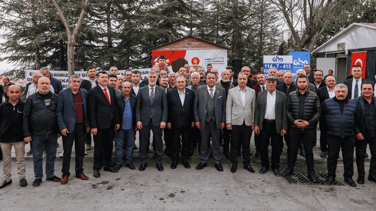 Mesut Özarslan'dan şoför esnafına destek ziyareti