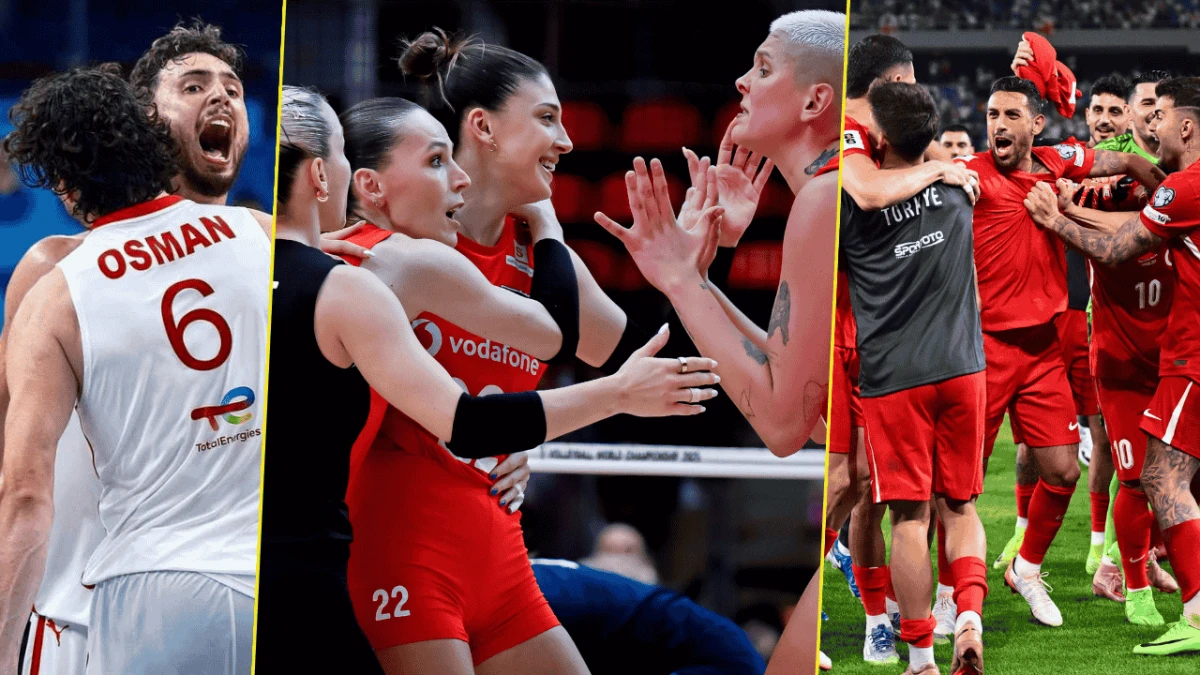 Milli gurur haftası: Basketbol, voleybol ve futbolda üst üste zaferler