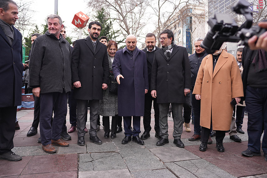 Turgut Altınok, Kızılay'da esnafı ziyaret etti sokakları gezdi