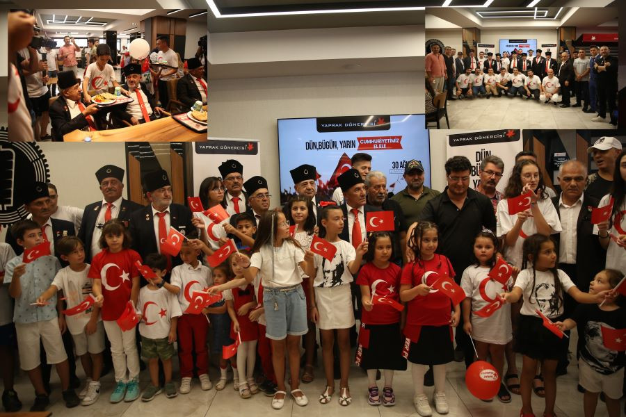 Yaprak Dönercisi, 30 Ağustos’u çocuklar ve gazilerle kutladı