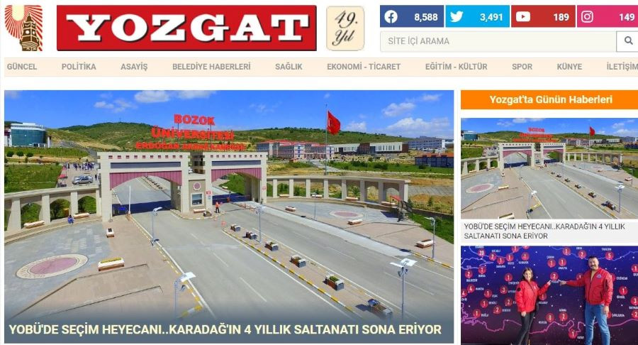 Yozgat Bozok Üniversitesi’nde seçim heyecanı